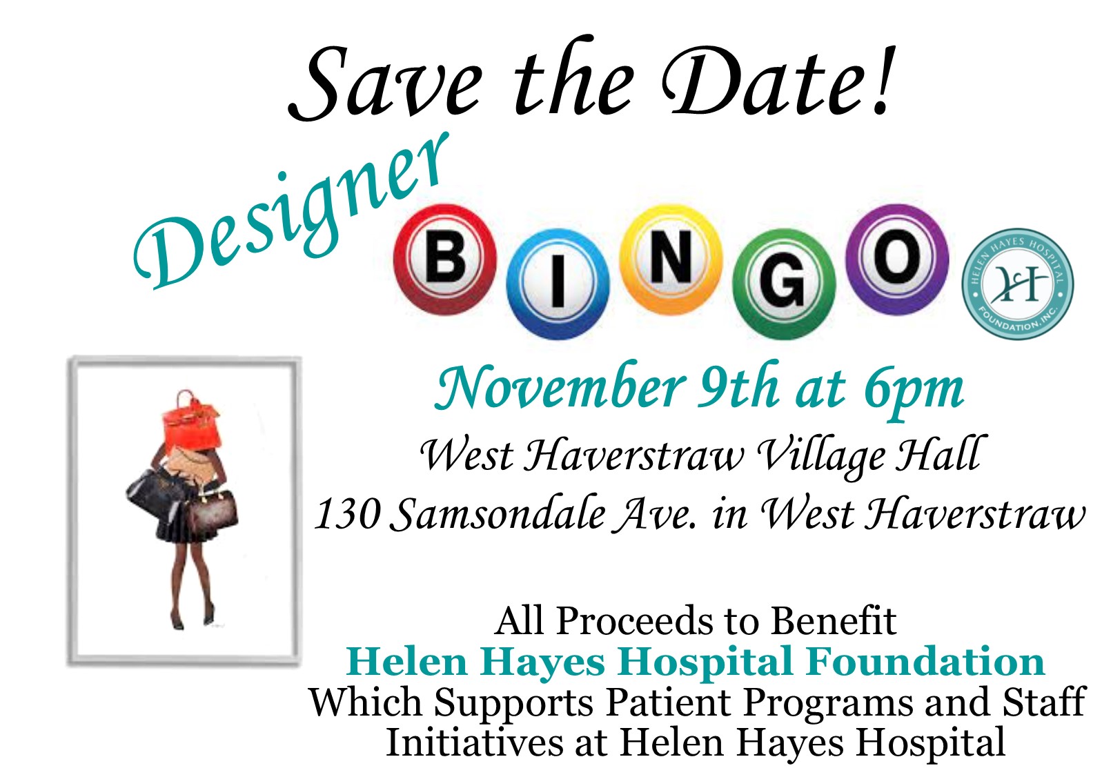 Save the Date: Designer Bingo